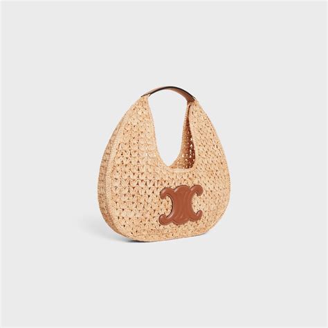 celine hobo bag in chamois|celine classic panier HOBO BAG in Raffia and Calfskin.